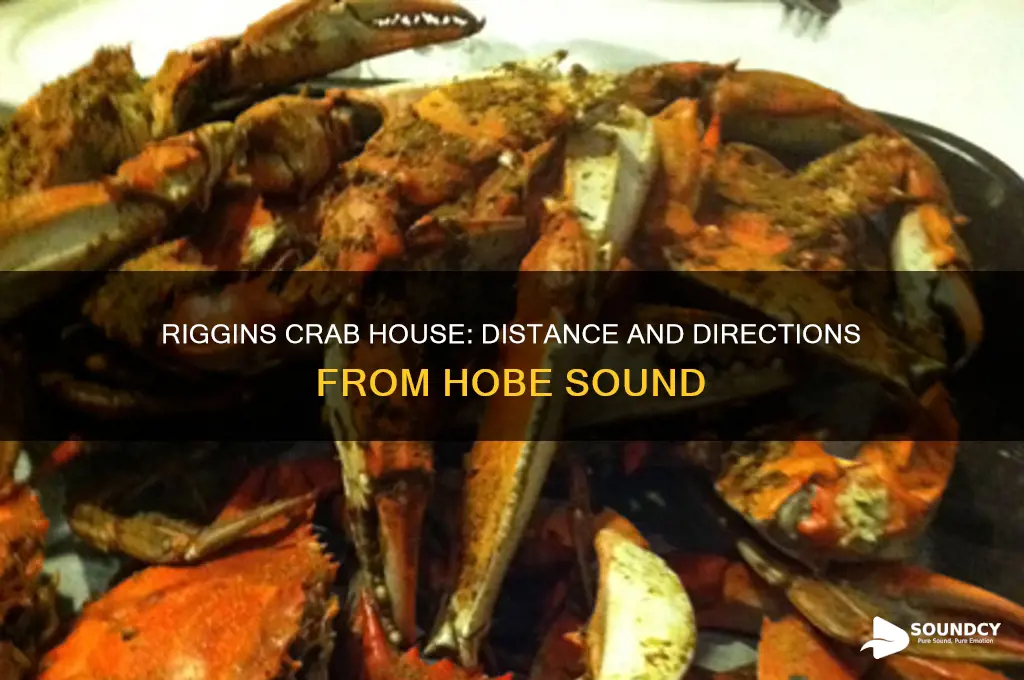 how far to riggins crab house from hobe sound