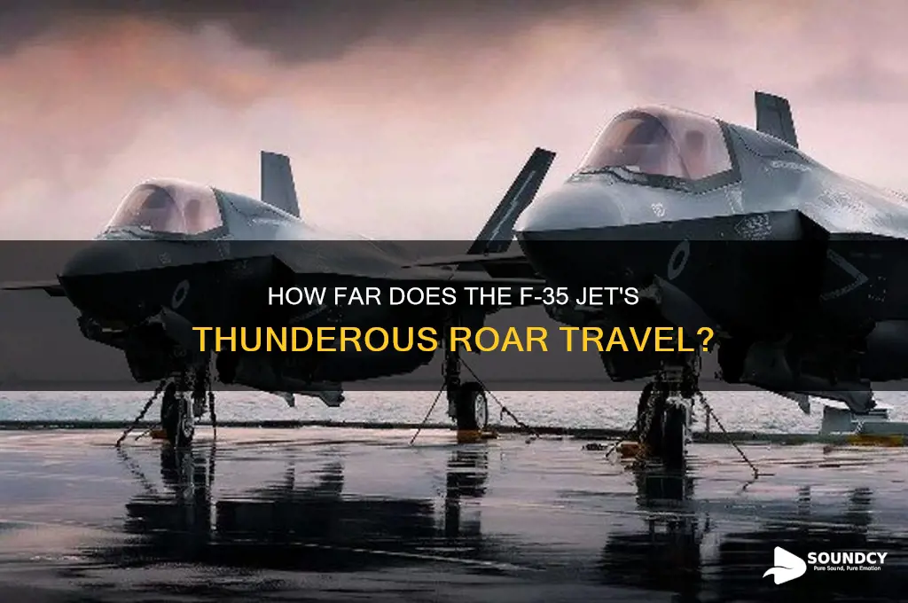 how far will the sound of f35 jet go