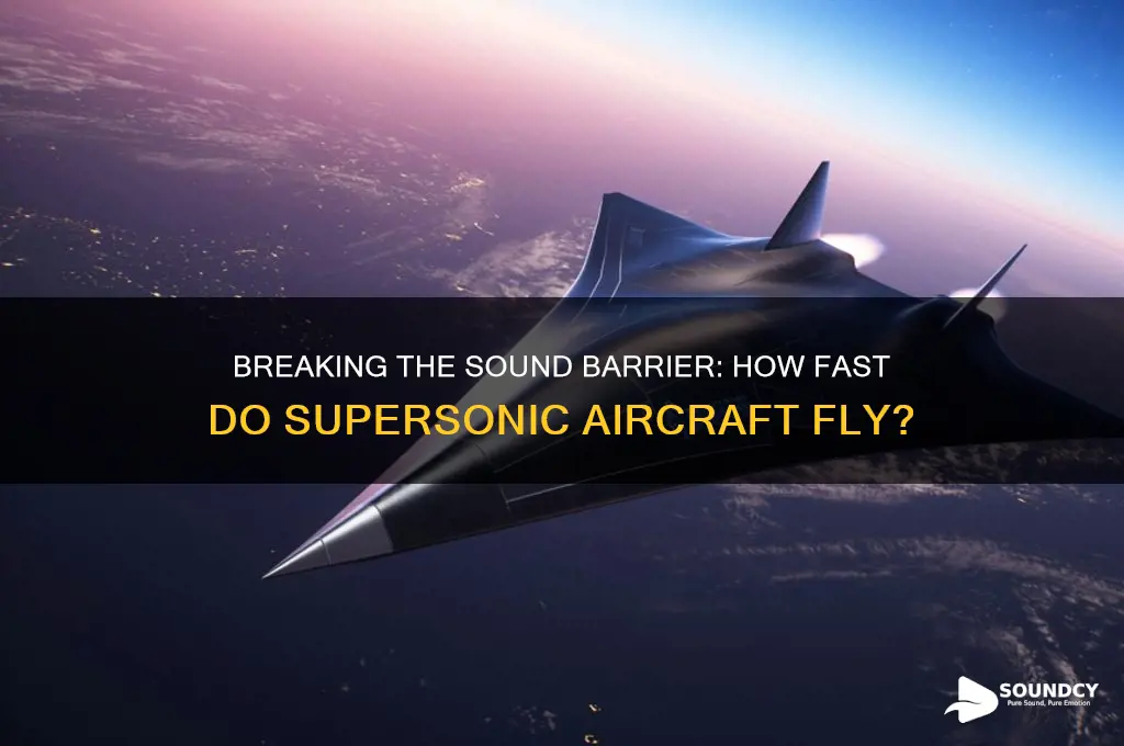 how fast does aircraft that travels faster than sound