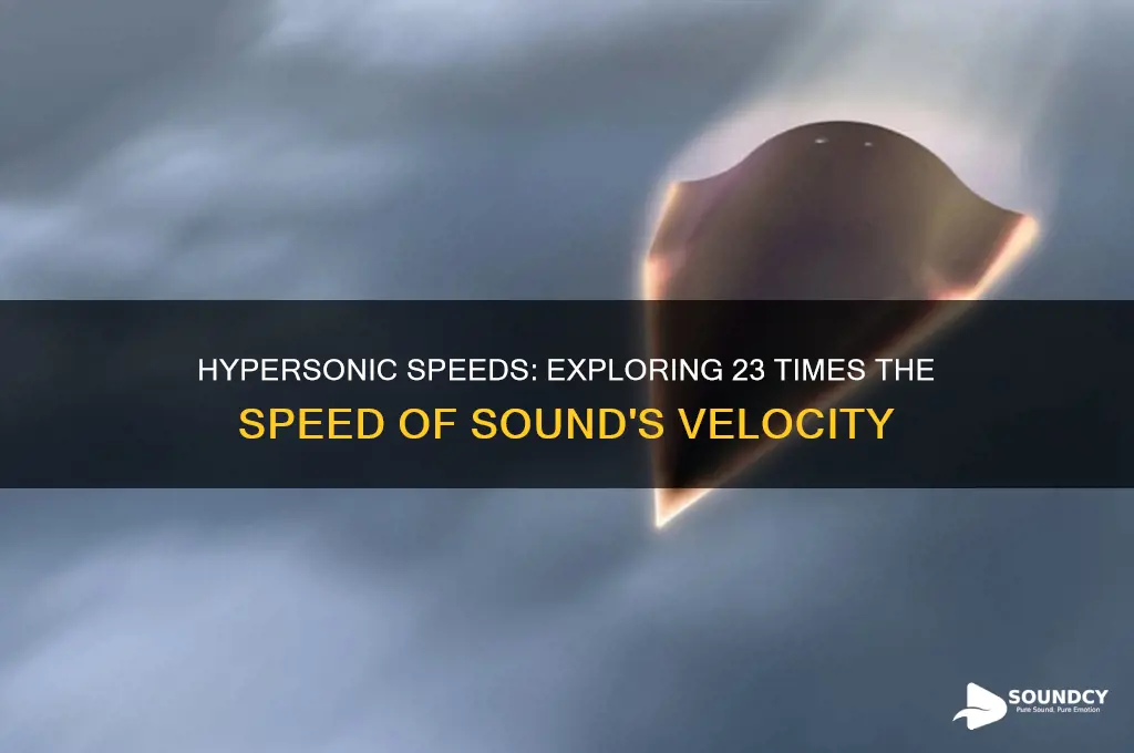 how fast is 23 times the speed of sound