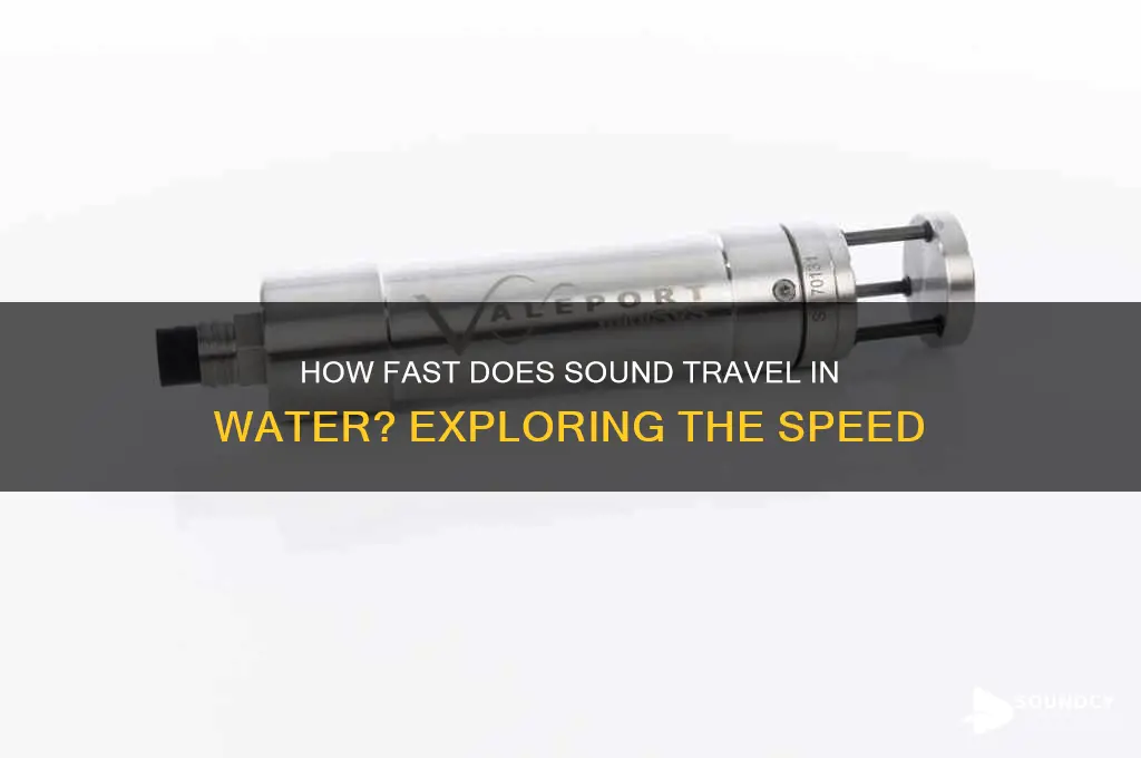 how fast is sound in water