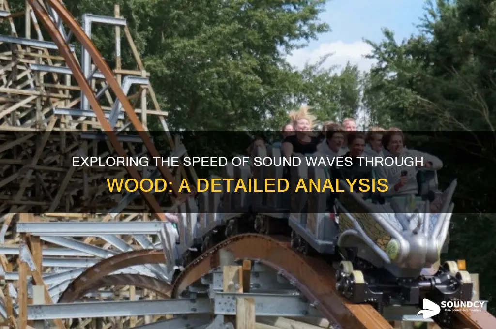 how fast is sound in wood