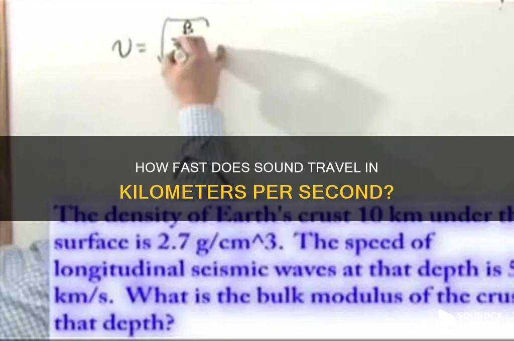 how fast is sound kmps