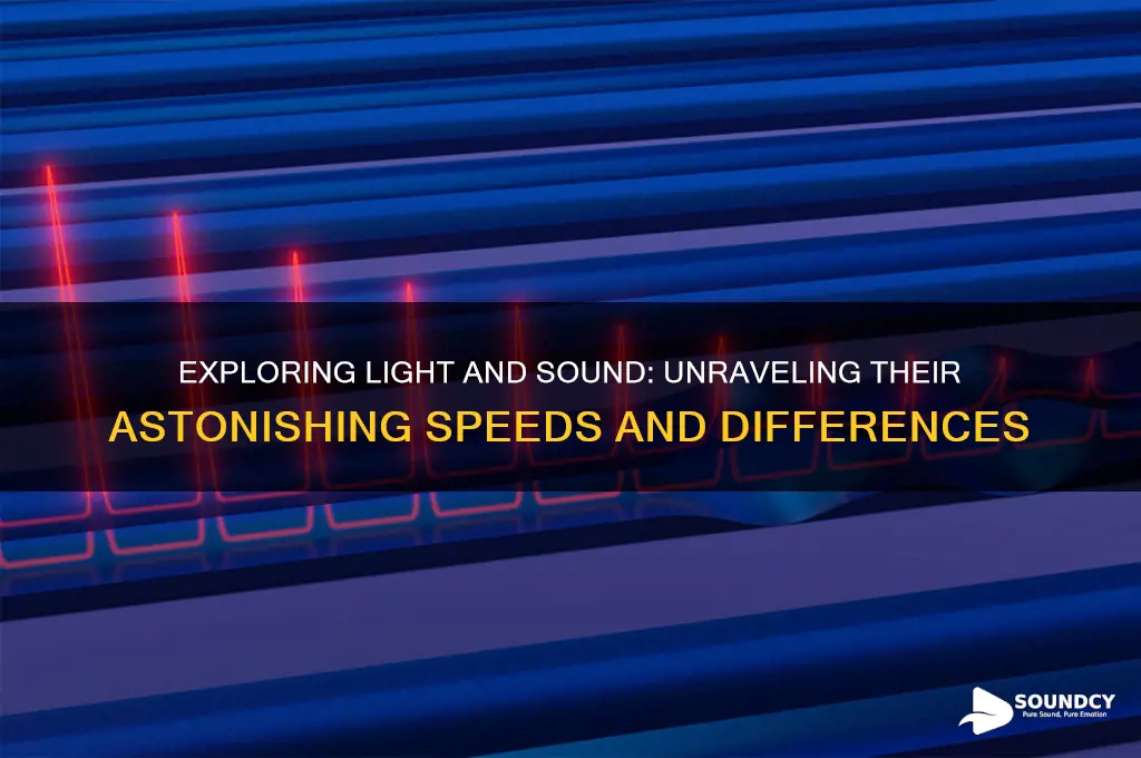 how fast is the speed of light and sound