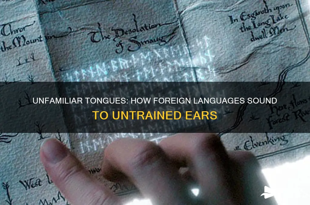 how foreign languages sound to others