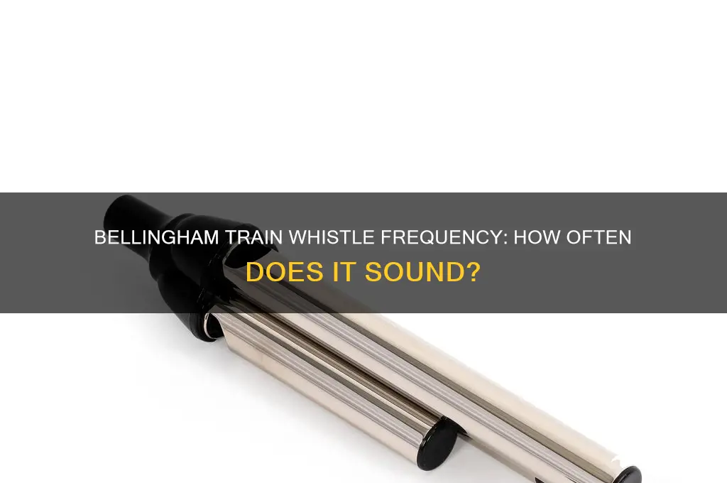 how frequently does the train whistle sound in bellingham