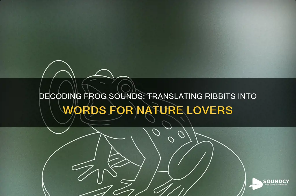 how frog sounds in word