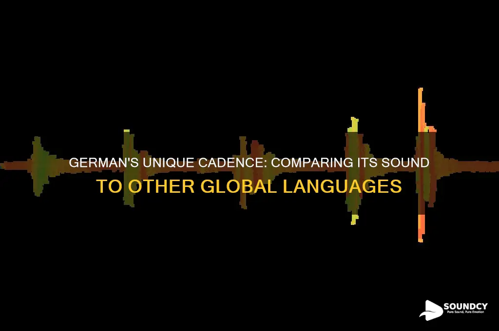 how german sounds against other languages