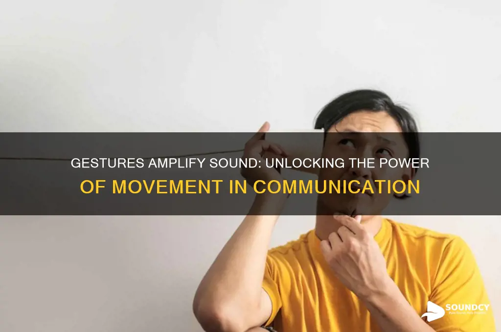 how gesture motivate the sound