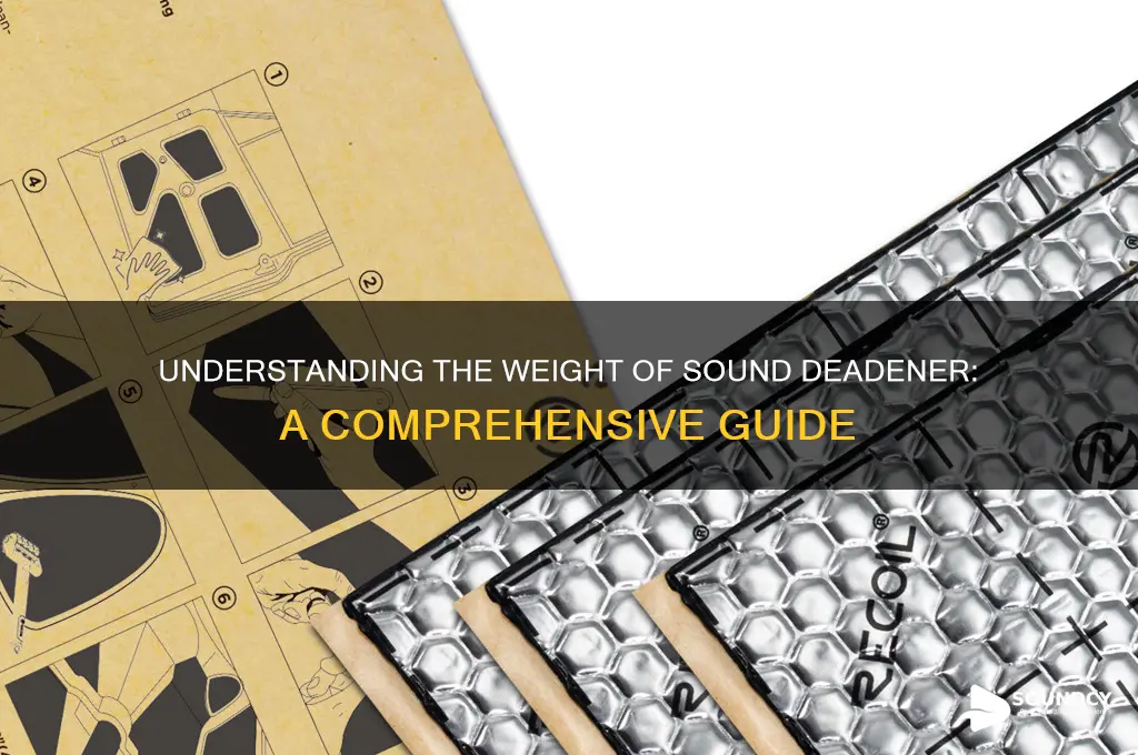 how heavy is sound deadener