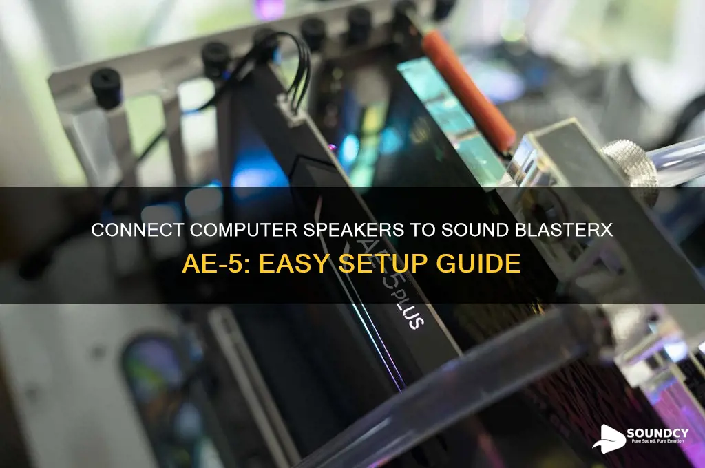 how hook up computer speakers to sound blasterx-ae5