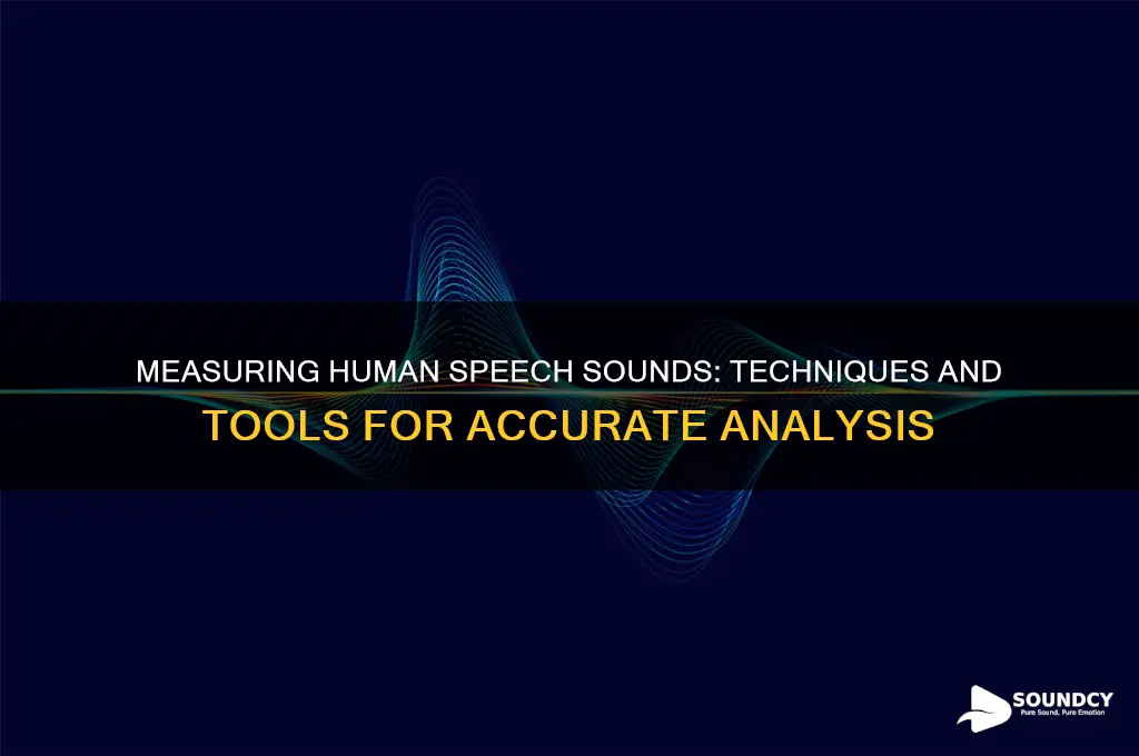 how human speech sound is measured