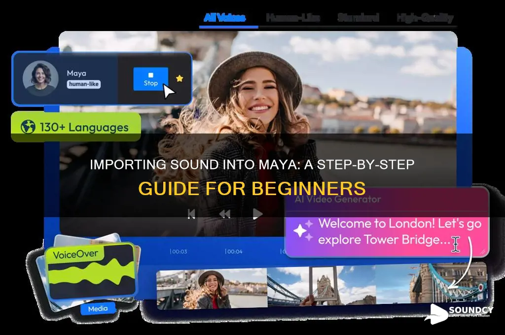 how import sound into maya