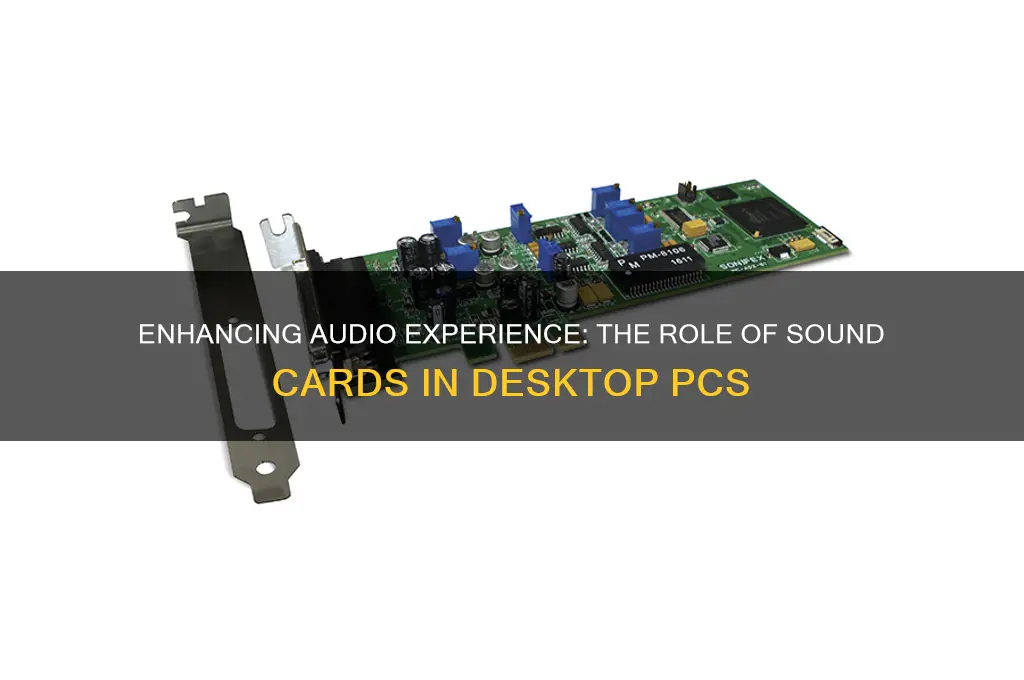 how important is a sound card for a desktop