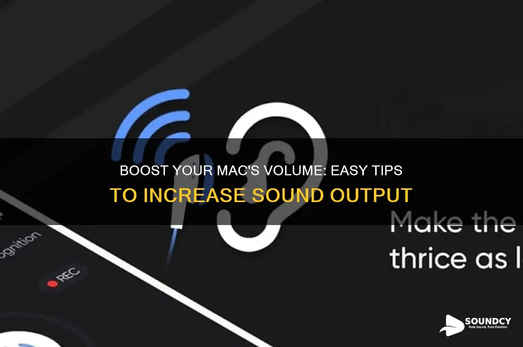how increase sound on mac