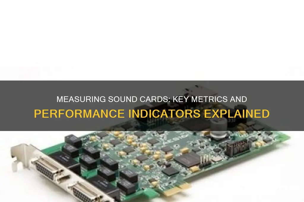 how is a sound card measured