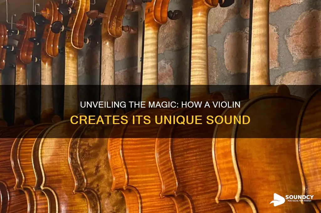 how is a violin sound produced