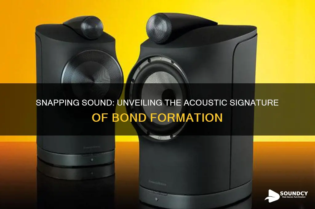 how is bond formation represented by the snapping sound