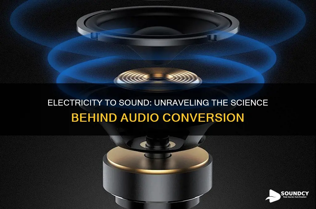 how is electricity converted to sound