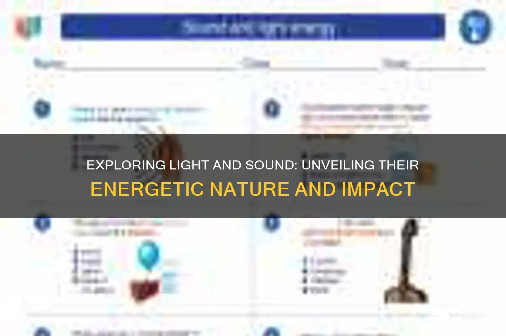 how is light and sound a form of energy