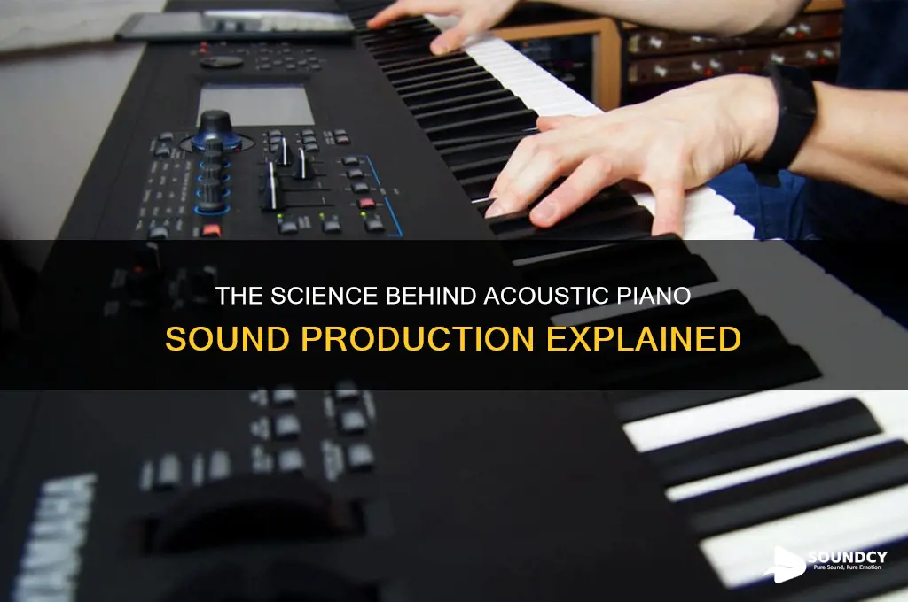 how is sound actually produced in an acoustic piano