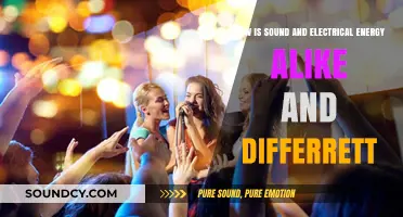 Sound vs. Electricity: Exploring Similarities and Differences in Energy Forms