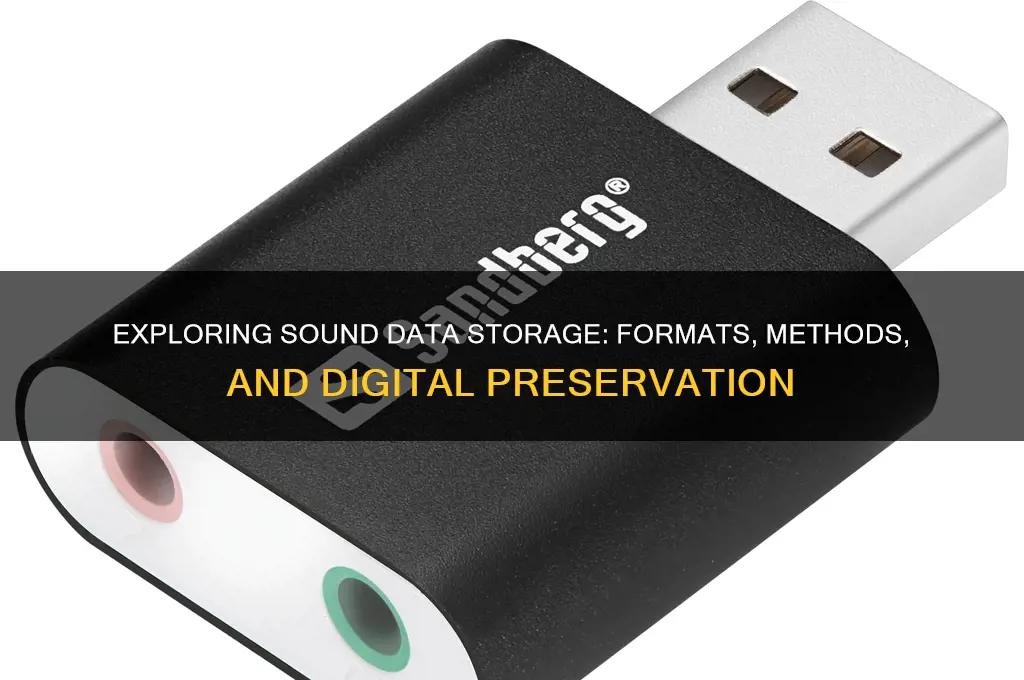 how is sound data stored