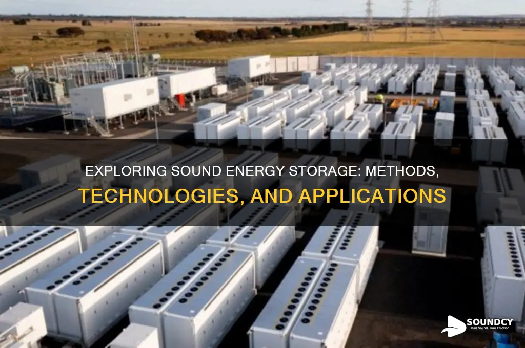 how is sound energy stored