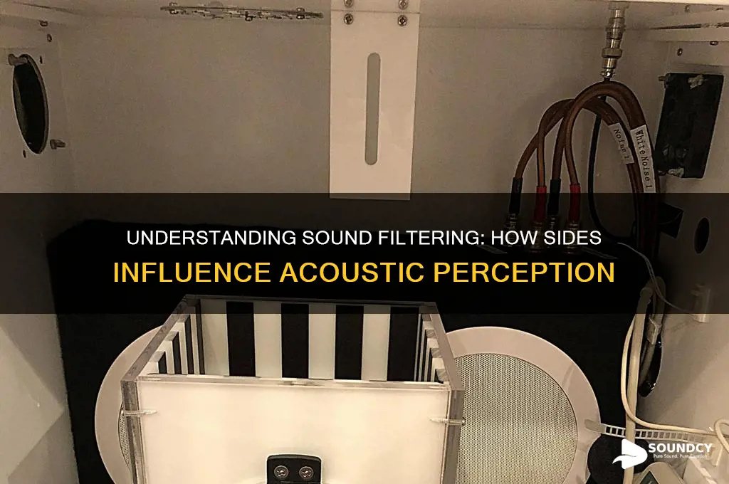 how is sound filtered through sides