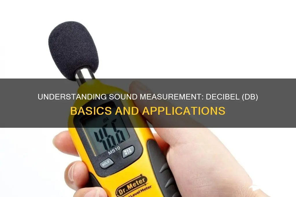 how is sound measured in db