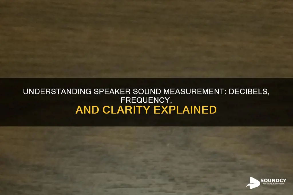 how is sound measured in speakers