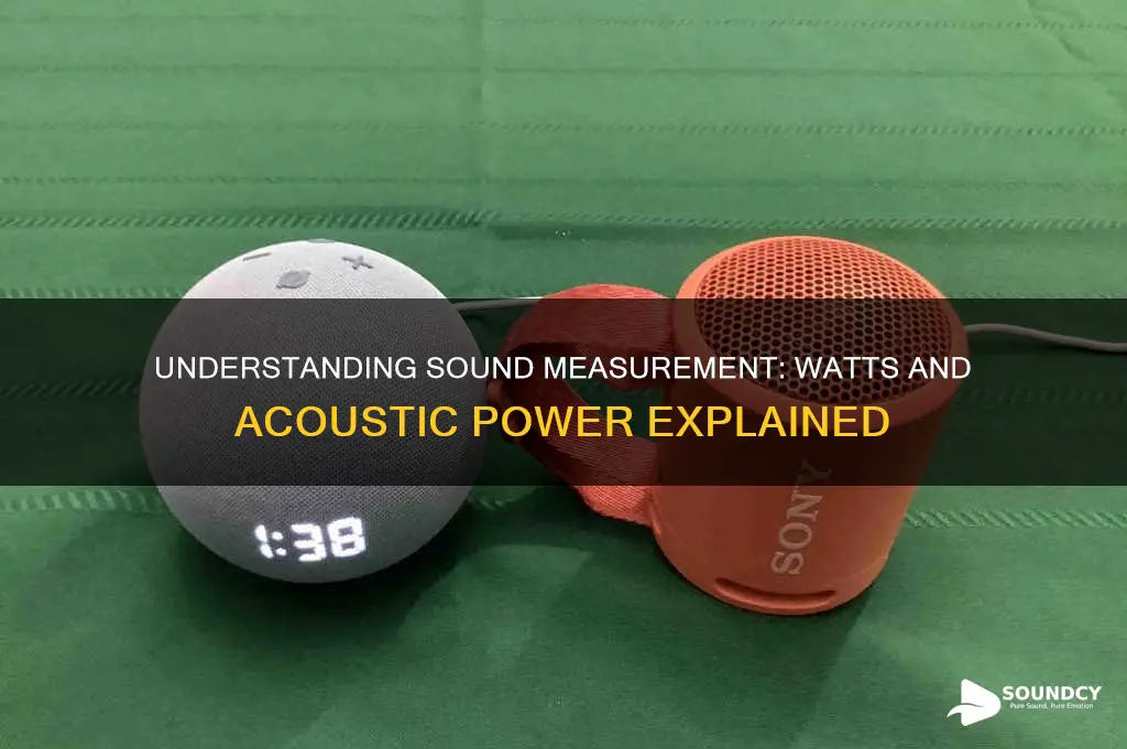 how is sound measured in watts