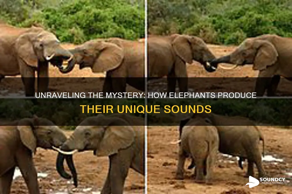 how is sound produced in elephants