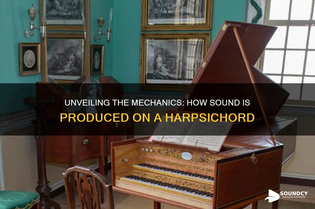 how is sound produced on harpsichord