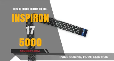 Dell Inspiron 17 5000: Sound Quality Review and Performance