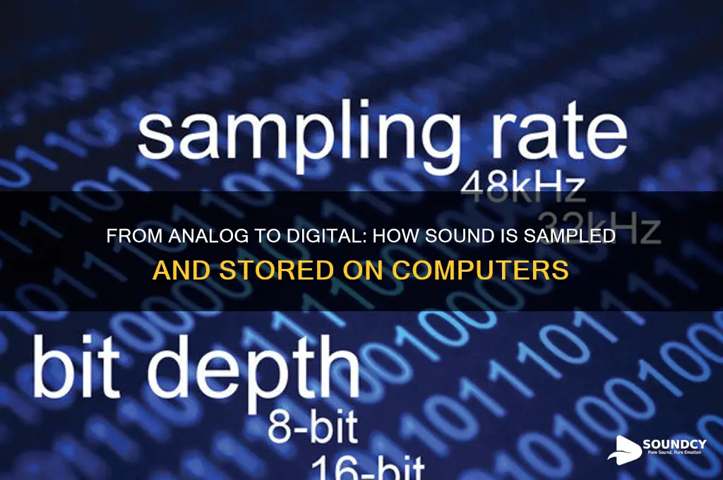 how is sound sampled and stored on a computer