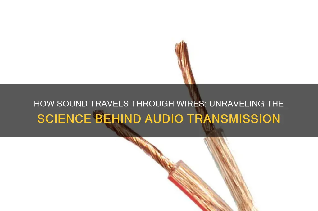how is sound sent through wires