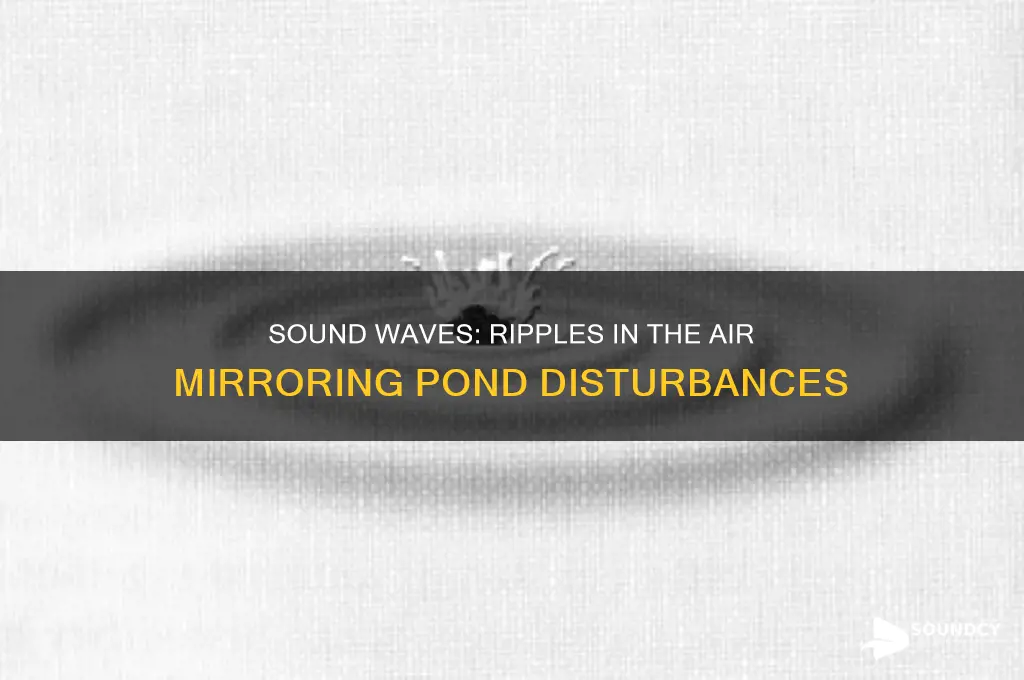 how is sound similar to ripples in a pond