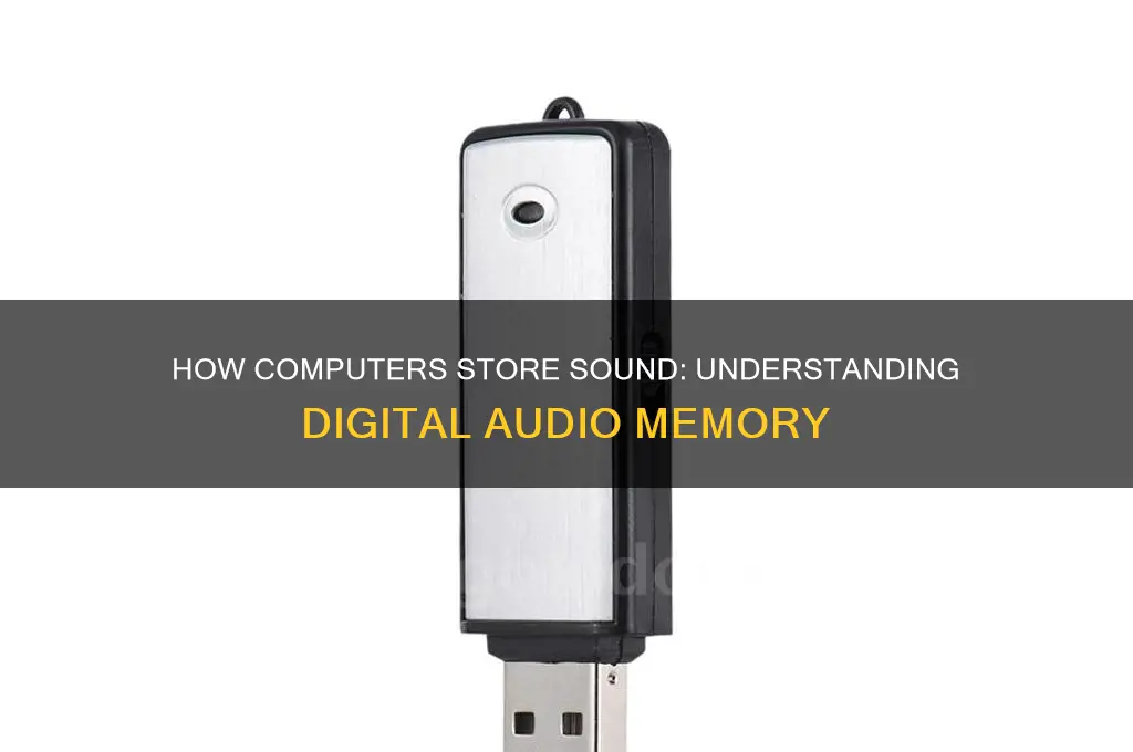 how is sound stored in a computer