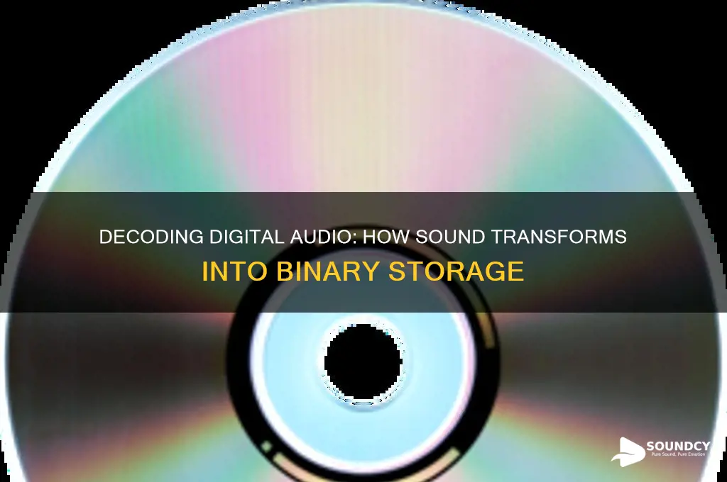 how is sound stored in binary
