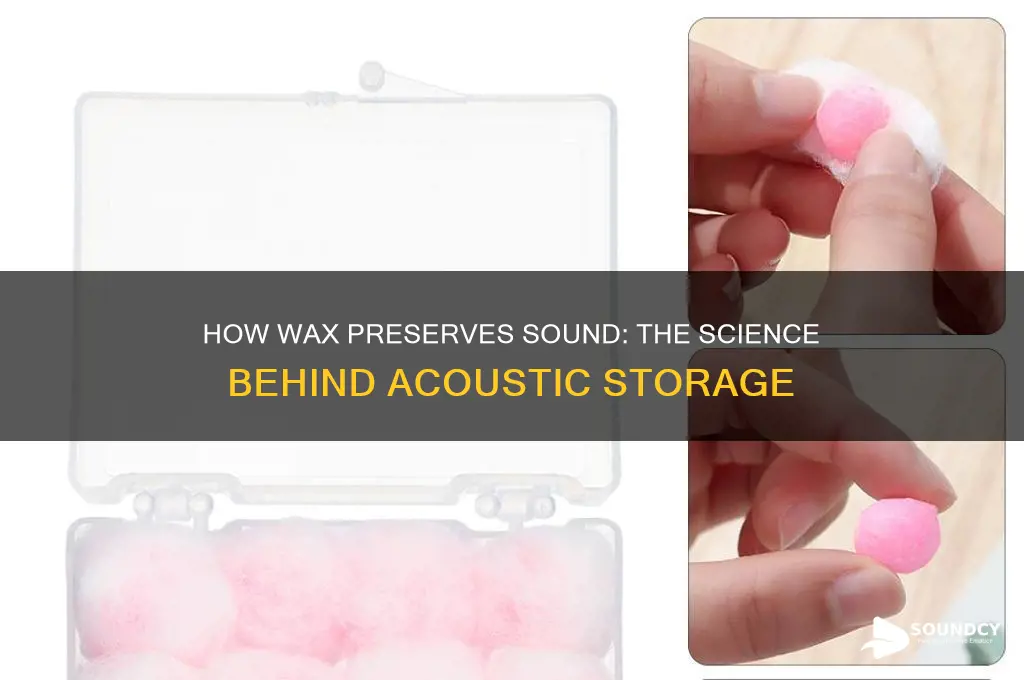 how is sound stored on wax