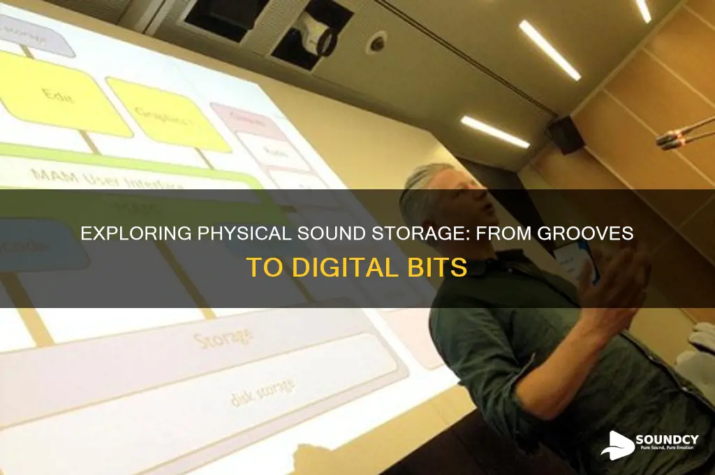 how is sound stored physically