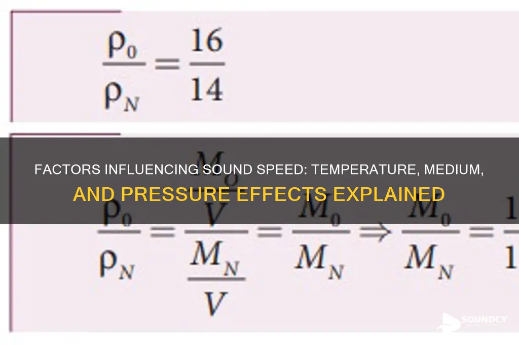 how is speed of sound alterd