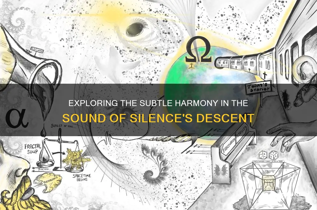 how is the harmony of sound of silence down