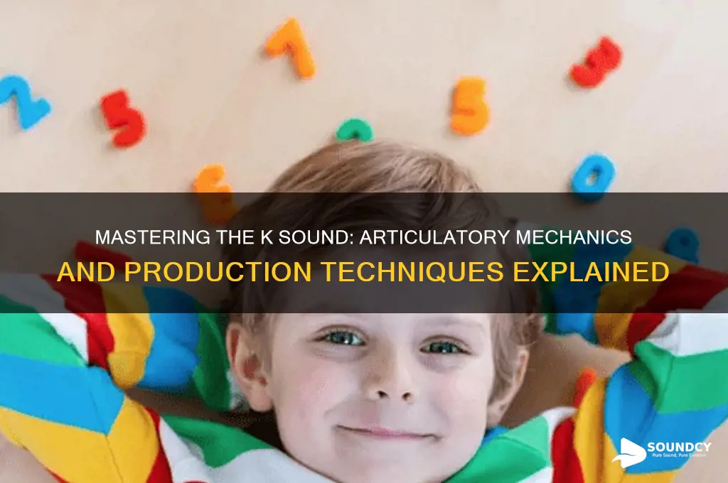 how is the k sound produced