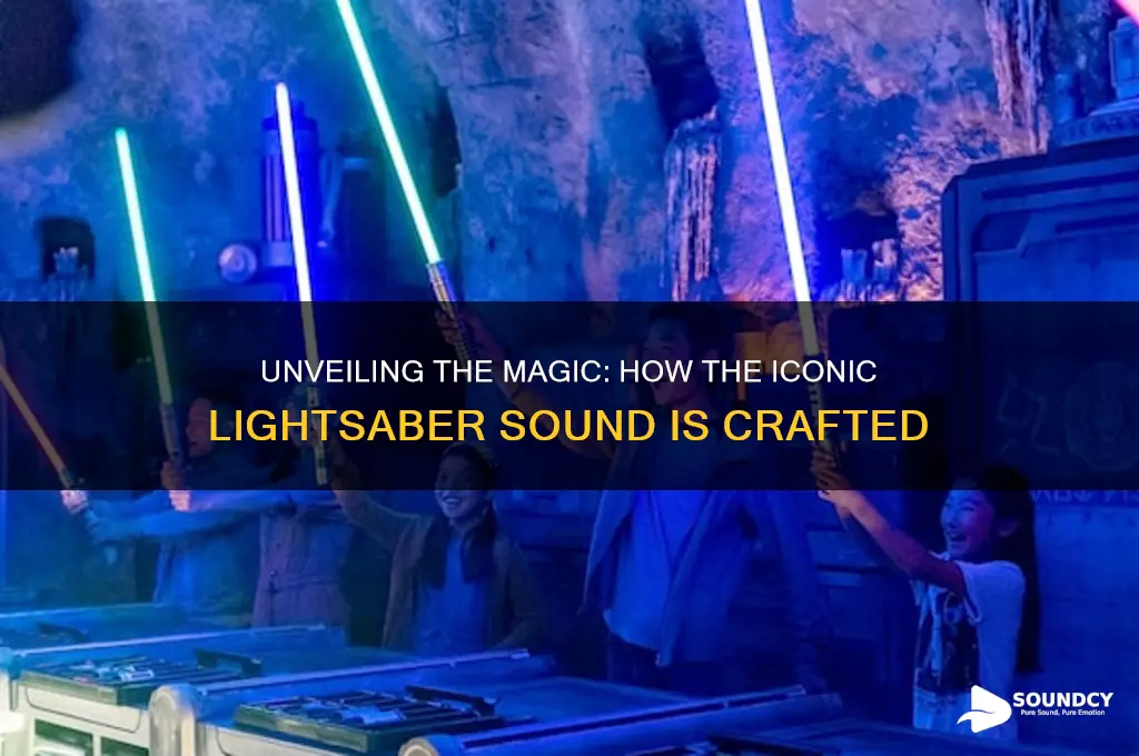 how is the lightsaber sound made