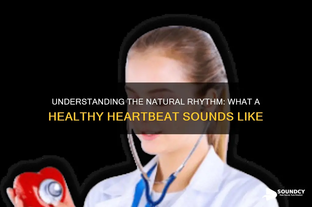 how is the normal beat of the heart sound