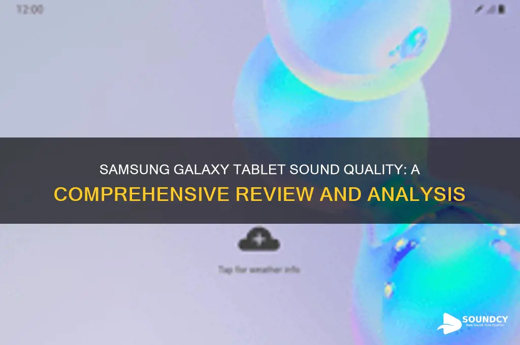 how is the sound on the samsung galaxy tablet