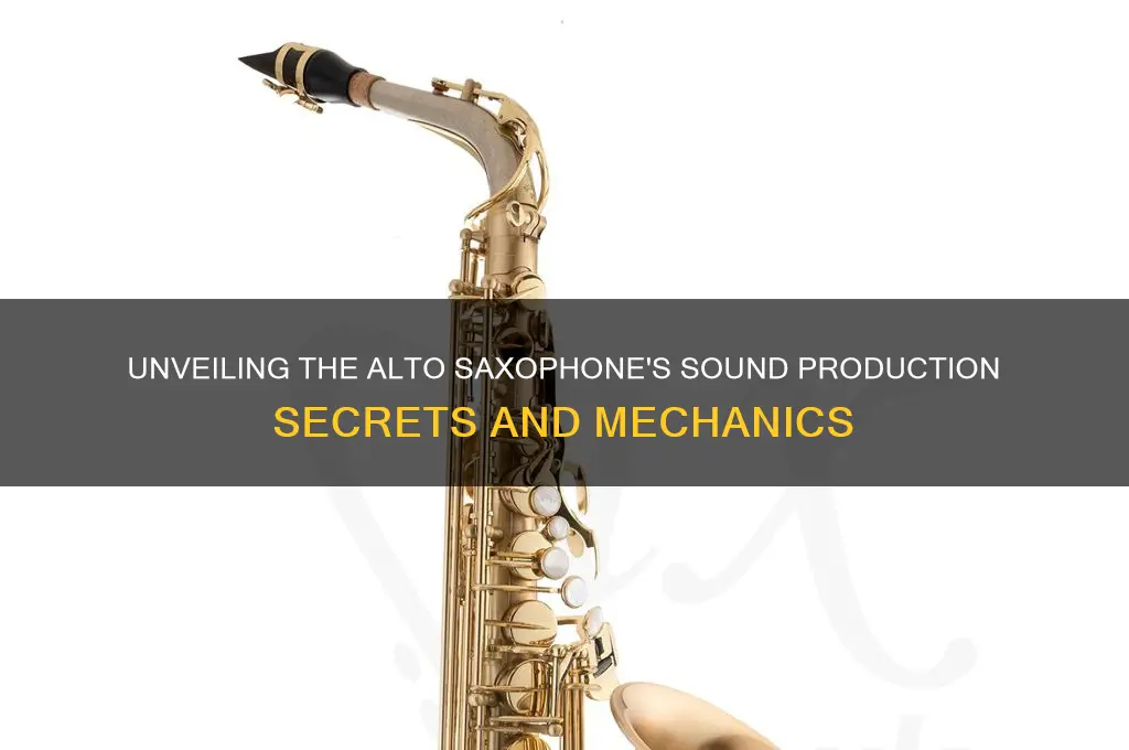 how is the sound produced on an alto saxophone