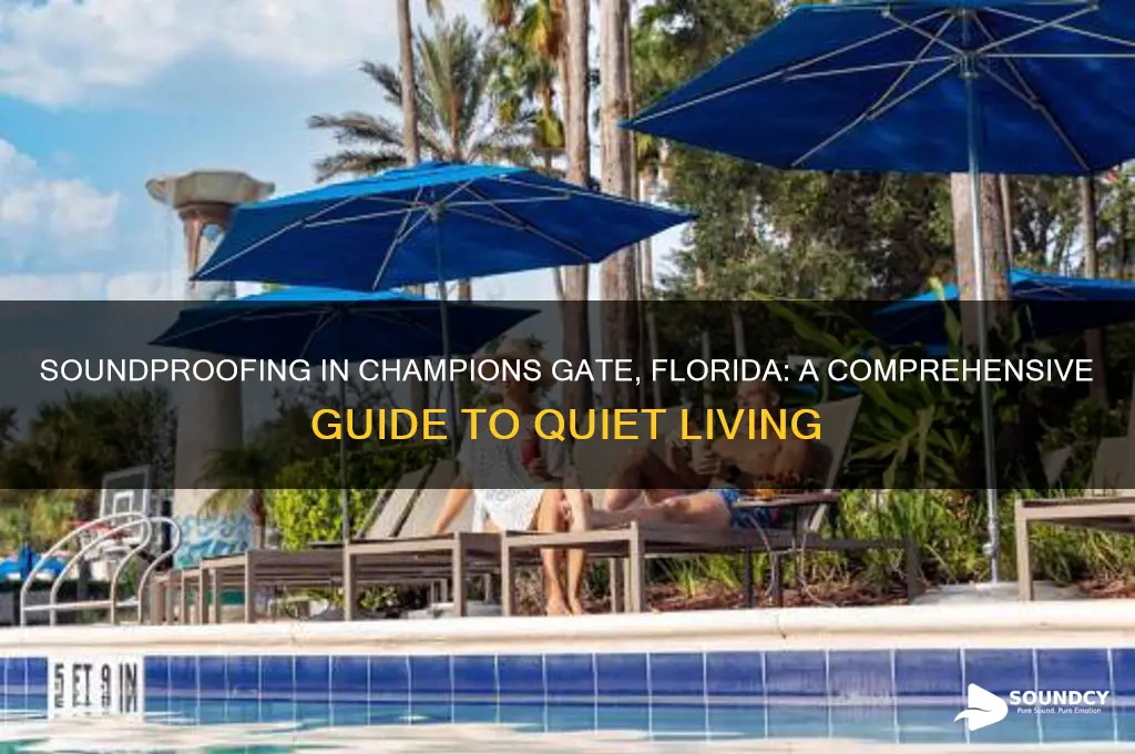 how is the sound proffing in chmpions gate florida